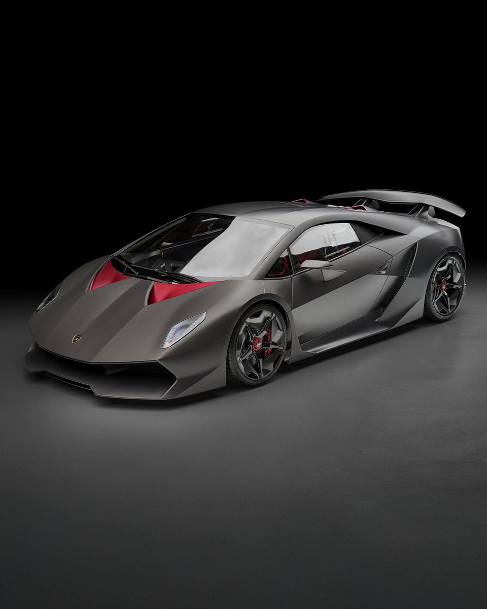 Lamborghini's tweet image. Born from a relentless drive to exceed expectations, our few-offs challenge every boundary of automotive performance. This happened also in 2010, when Sesto Elemento came out replacing Reventón as our latest limited edition. This car brought incredible innovations in the use of…
