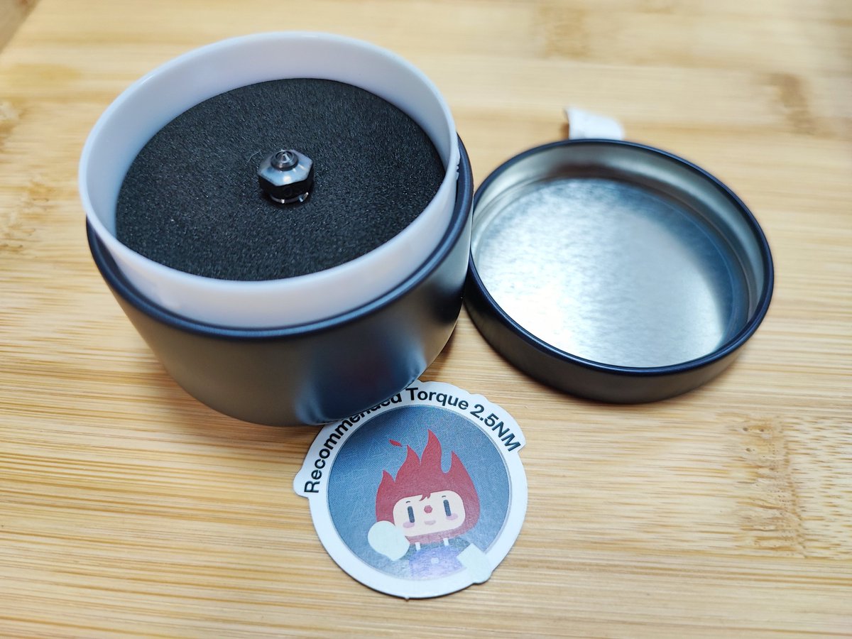 DiySako's tweet image. AmazonPrimeセールで約3割引だったのでPhaetus Sicノズル 0.4mmを購入しました。

結婚指輪かと思った。