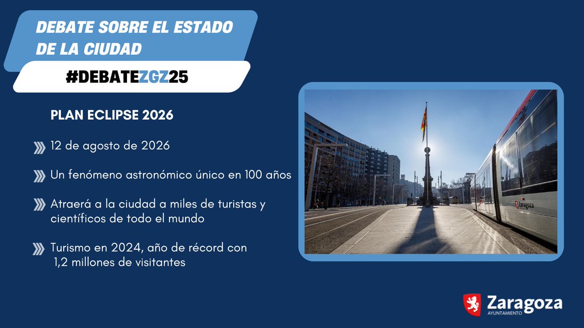 .<a href="/ChuecaNatalia/">Natalia Chueca</a>: “Zaragoza va a ser uno de los lugares privilegiados donde se podrá observar un evento astronómico único, el gran eclipse solar del 12 de agosto, y para la ocasión vamos a trabajar en una programación especial cultural, científica y festiva diseñada para atraer