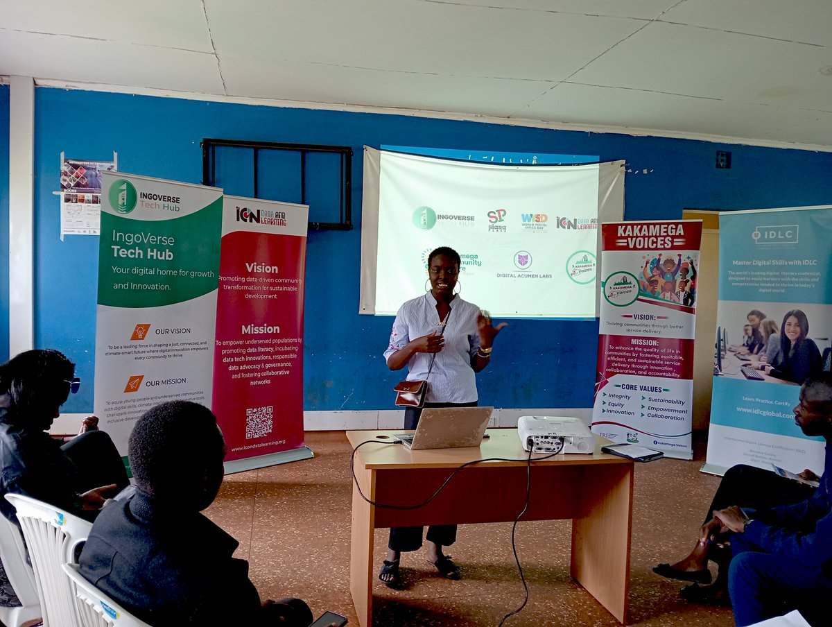 IngoverseTech's tweet photo. "As we embrace the transformative power of AI, we must never compromise on data protection. Youth must not just be users of AI, but as responsible stewards of digital integrity"  @Angy_adhiambo Programs Lead @IDL_Labs  #AI4YOUTHDIGIHUB25 
#WYSD2025 #Digitalskillske #AIforGood https://t.co/qAJEwdePwA