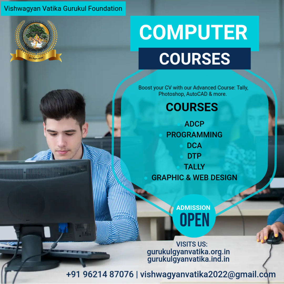 gyanvatikaguru's tweet image. Learn programming (C/C++) and web design in our Advanced Track. #codelife
#BasicComputer #AdvancedComputer #LearnComputers #DigitalSkills #CareerBoost #TechTraining #ITCourses #ComputerEducation #SkillDevelopment #FutureReady
