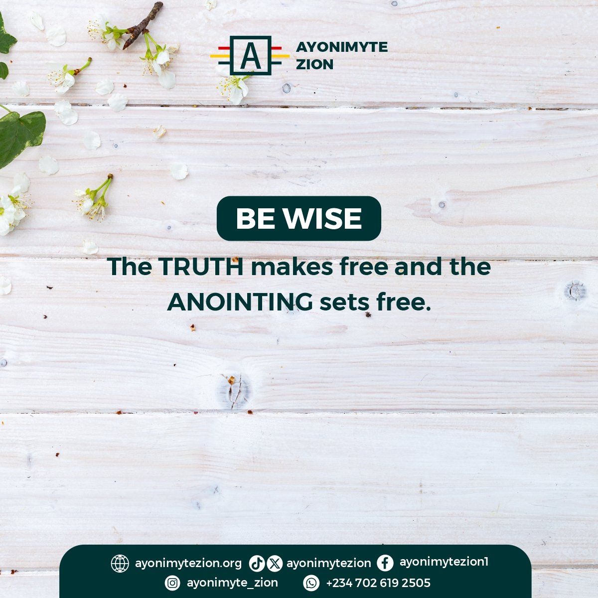 ayonimytezion's tweet image. 🔥 Truth Reveals. Anointing Delivers. 🔥
The truth makes free, but the anointing sets free.

🔗 Visit ayonimytezion.org to connect, grow, and experience the supernatural shift

#AyonimyteZion #NewMonthNewFire #HolySpiritMove #FreedomThroughChrist #SpiritualEmpowerment