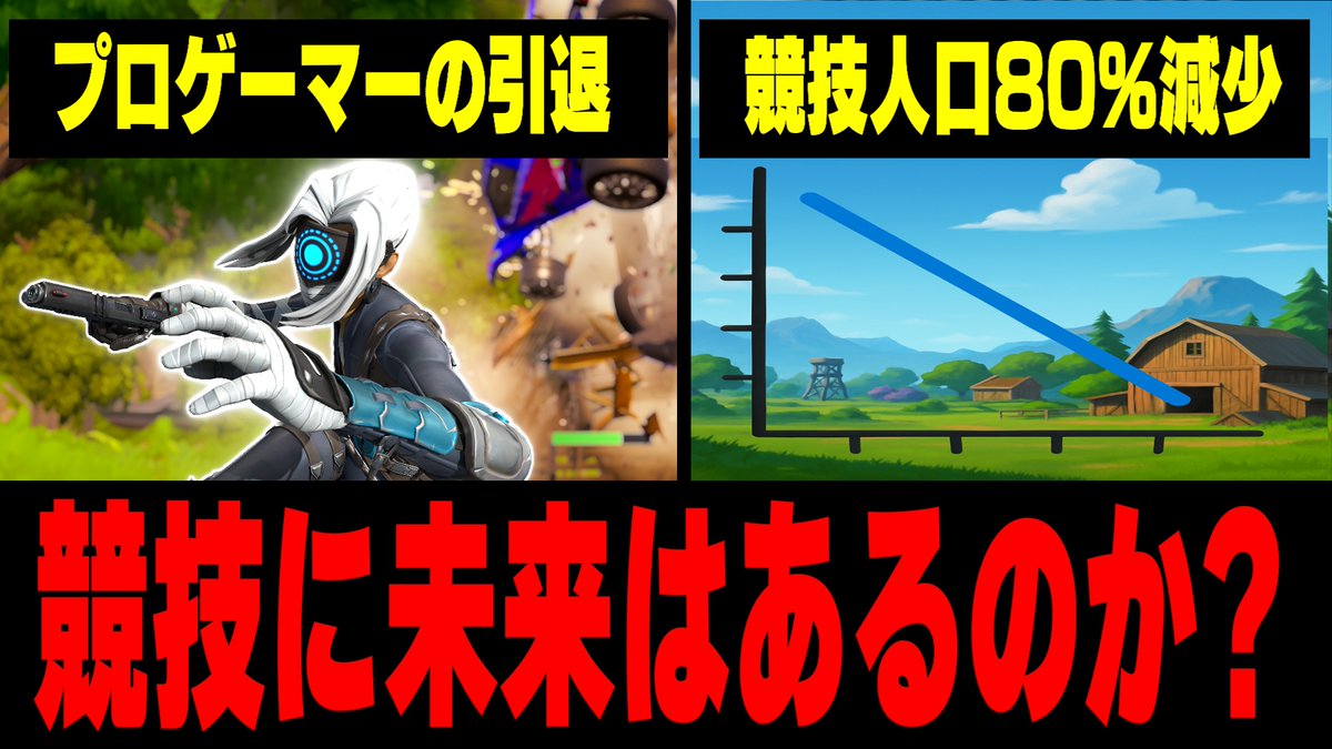 ぎりぎりまで出すかどうか悩みました。
ですが勇気を出して発言しました。
フォートナイトが好きな方は見てください

【崩壊寸前】アジア競技シーンが"本当にヤバい理由"を話します【フォートナイト/Fortnite】 youtu.be/X7A5eErqodI?si… <a href="/YouTube/">YouTube</a>より