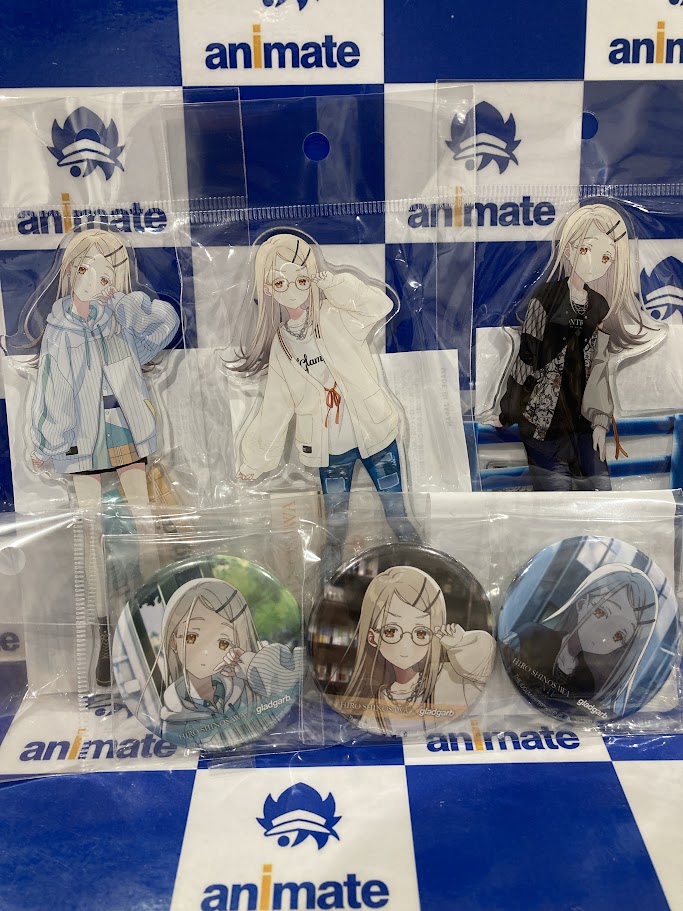 学園アイドルマスター × gladgarb 篠澤広 缶バッジ アクリルスタンド