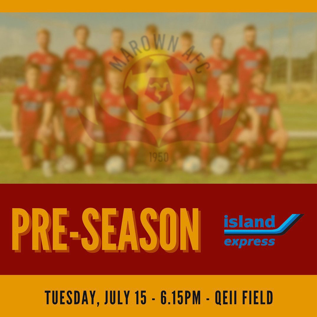 Senior pre-season training continues tonight! 

Trainers and boots required 👟 

Old, new and ugly faces very welcome! 🟣🟡

<a href="/Upfrontfooty/">Upfront Footy</a> <a href="/IsleofManFA/">@Isleofmanfa</a> <a href="/ManxFootyPod/">Manx Football Podcast</a> <a href="/ManxSoccerSat/">ManxSoccerSaturday</a>