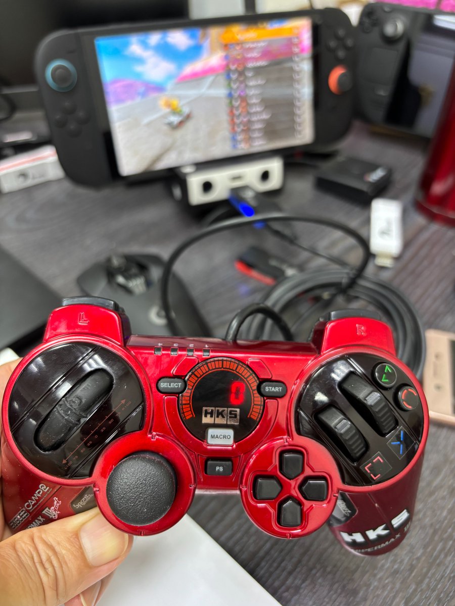 tsongihy's tweet photo. 🚗💨 The #HKSRacing controller for #PS3, made by #SteelPlay & #InterWorks in 2012, still shines in 2025!
🔥 Just pair it with #Brook #WingmanXE2 and race smoothly on the #Switch2 with #MarioKart!
Amazon US: https://t.co/8InOQKZGJm
#MarioKartWorld #RacingController https://t.co/ktdbCW4X5U