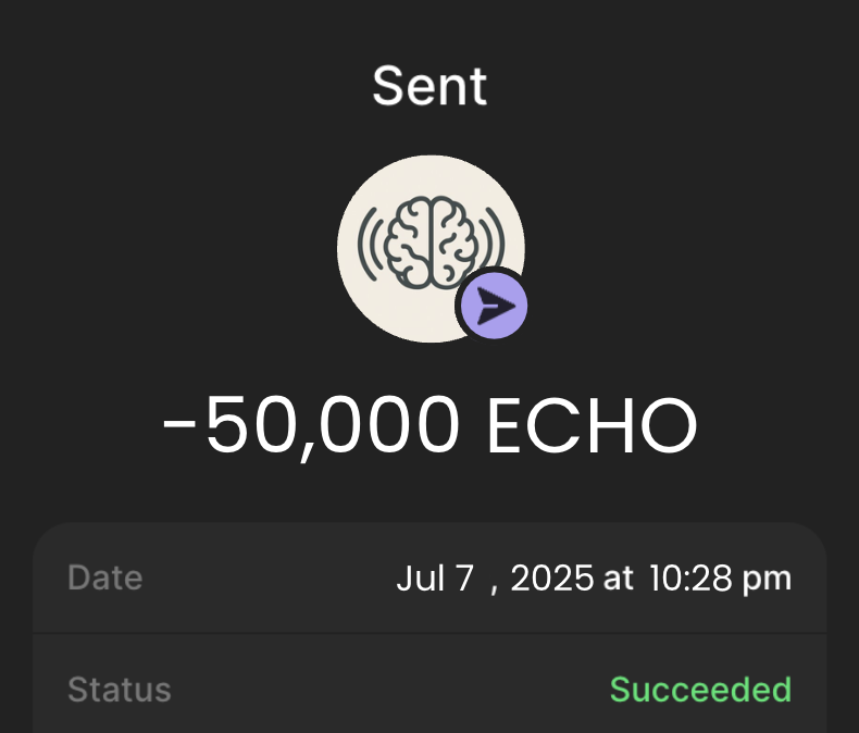 We need 500 $SOL address for $ECHO Airdrop 🪂 

🔔 Follow <a href="/EchoNetworkX/">$ECHO</a> 
♻️ RT &amp; Like pinned post 
⬇️ Drop your $SOL address + RT 

Every wallet gets 50,000 $ECHO 🔊 

Soon on <a href="/KaitoAI/">Kaito AI 🌊</a> + <a href="/GiveRep/">GiveRep</a> 🚨 $PUMP