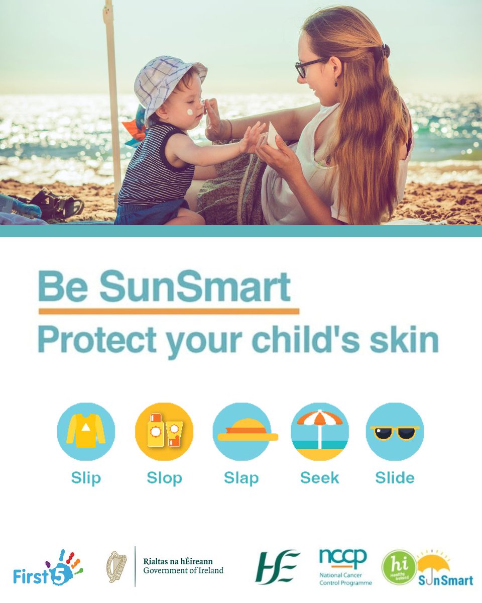 Playing and spending time outdoors is good for children. But it is important to protect their skin when outside in the sun. Don’t forget the #SunSmart 5 S’s to help keep your family safe from the sun’s UV rays.