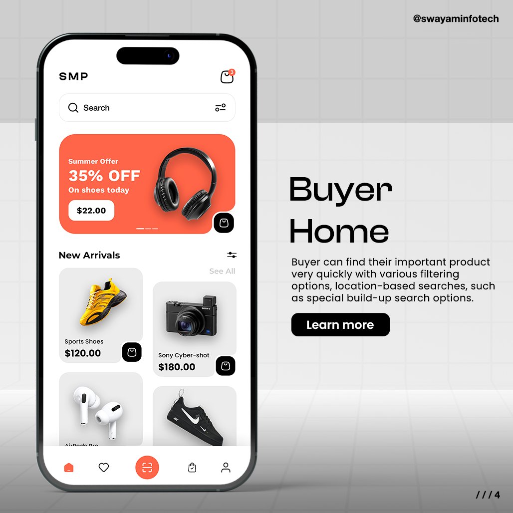 swayaminfotech's tweet image. 🚀 Elevate your business with Swayam Infotech&apos;s online marketplace application🌐, connecting sellers to a vast online audience 👥
.
🌐Visit: swayaminfotech.com/marketplace-se…
.
#marketplaceappdevelopment #marketplacebuyerapplication #mobileappdevelopment #ecommercebusiness #swayaminfotech