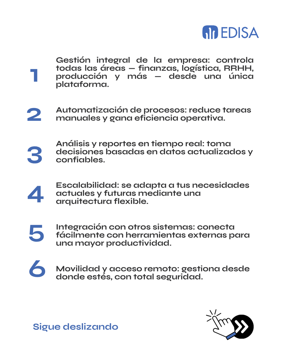 edisablog's tweet photo. 🚀 ¿Tu empresa necesita más control, eficiencia y crecimiento?

Con el ERP de EDISA lo consigues.

Descubre todo lo que LIBRA ERP puede hacer por ti 👇

🔗 Conoce más: https://t.co/5vH5mX3ZuK

#TransformaciónDigital #ERP #EDISA https://t.co/tsXWiRQCiJ