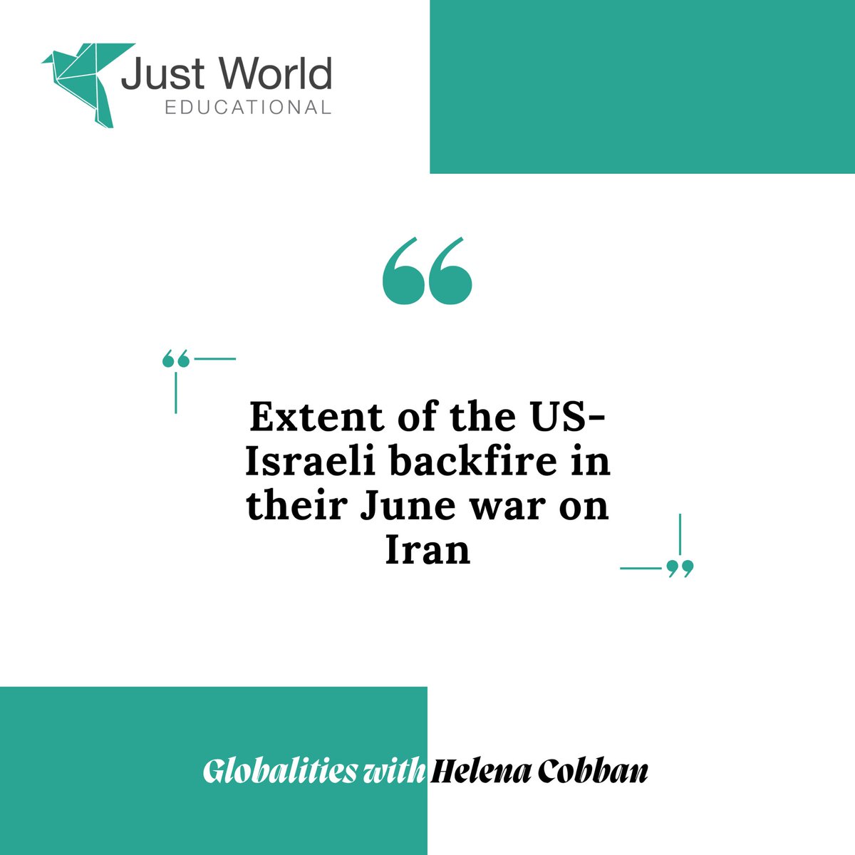 JustWorldEd's tweet image. The June war on Iran didn’t go as planned. Despite tactical hits, U.S. and Israeli goals fell short—especially on the nuclear front. Read the full analysis, with key follow-ups and reflections:
🔗 globalities.org/2025/07/extent…
#israeliranwar #israel #iran #war #israeliranconflict