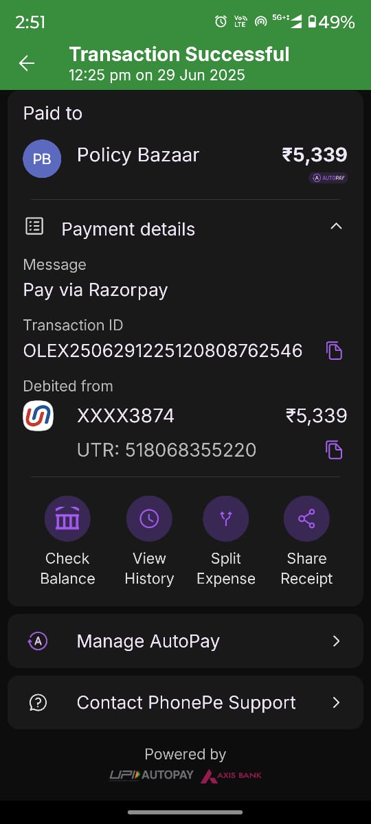 <a href="/policybazaar/">Policybazaar</a> 29th june refund request kiya aaj 17 day ho gaye abhi tak nahi aaya, itna chota sa amount refund karne me itna time lag raha hai, or advertising kartye ho claim ke time pe aapke sath <a href="/jagograhakjago/">Consumer Affairs</a> <a href="/PMOIndia/">PMO India</a> <a href="/AmitShah/">Amit Shah</a>