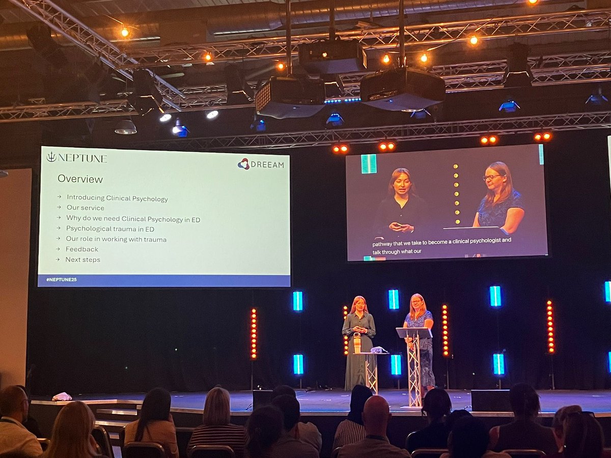 Did you know 40% of the ED workforce is at high risk of mental health problems?

Dr’s Beth Thompson and Rachael Staniec explain explain the role of psychologists in ED

#NEPTUNE25