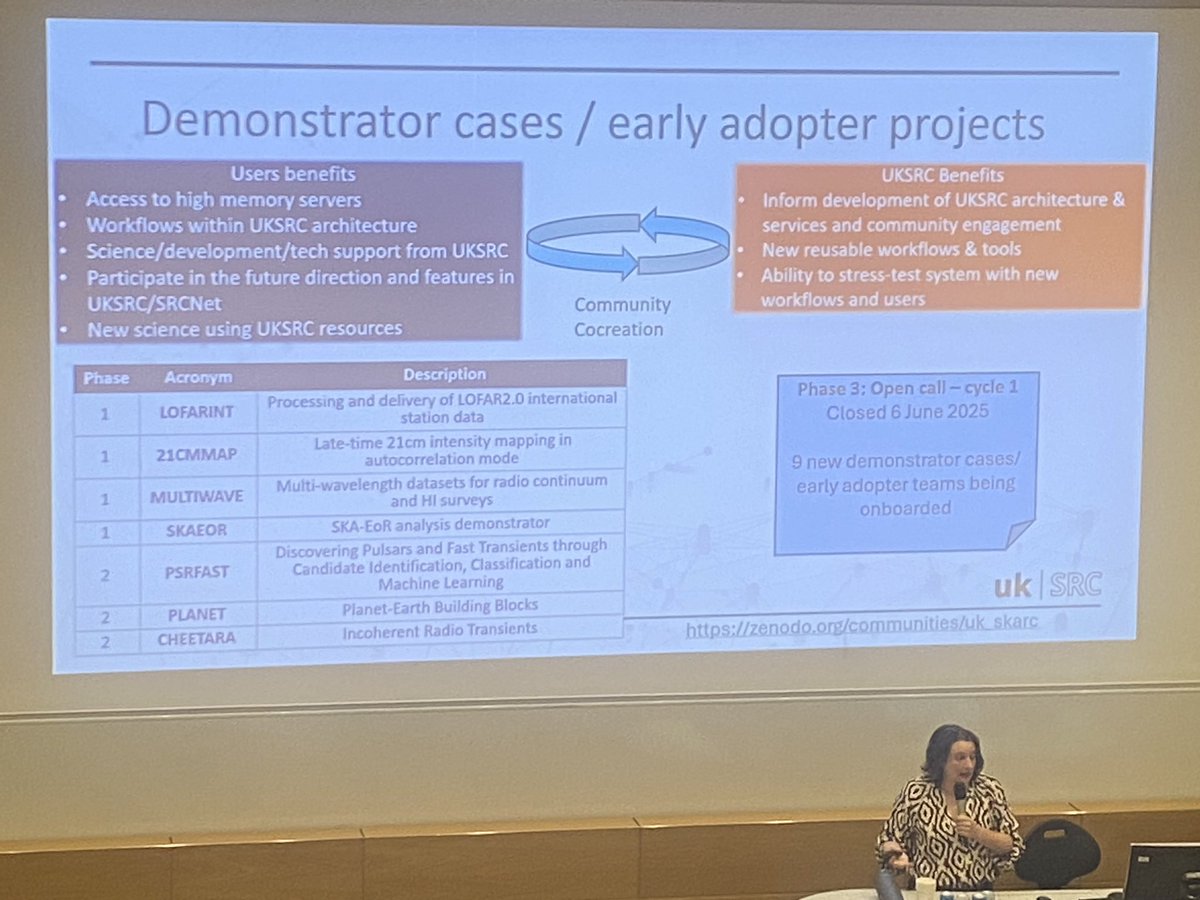 allisonl's tweet image. At UCL Advanced Research Computing Festival, @Lou_Chisholm outlines SRC demonstrator cases.