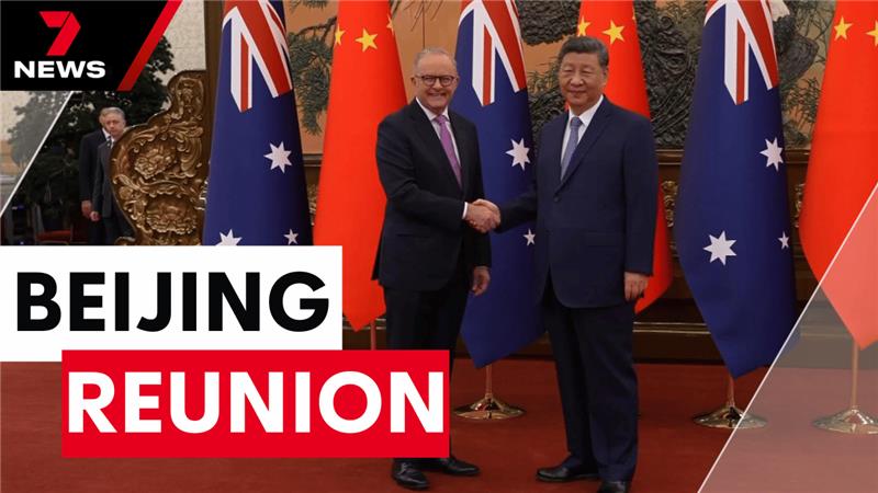 Anthony Albanese has reunited with Chinese President Xi Jinping with the pair going face-to-face in Beijing with plenty on the line. It was a delicate dance for the prime minister, navigating tricky issues with both a key trade ally and a potential threat. youtu.be/_qOyvKmyxWQ