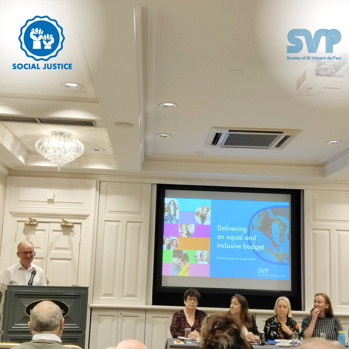 SVP_Ireland's tweet image. Getting ready to launch the SVP Pre-Budget submission this morning in Buswells Hotel.

#SocialJustice #SvpIreland #BuswellsHotel