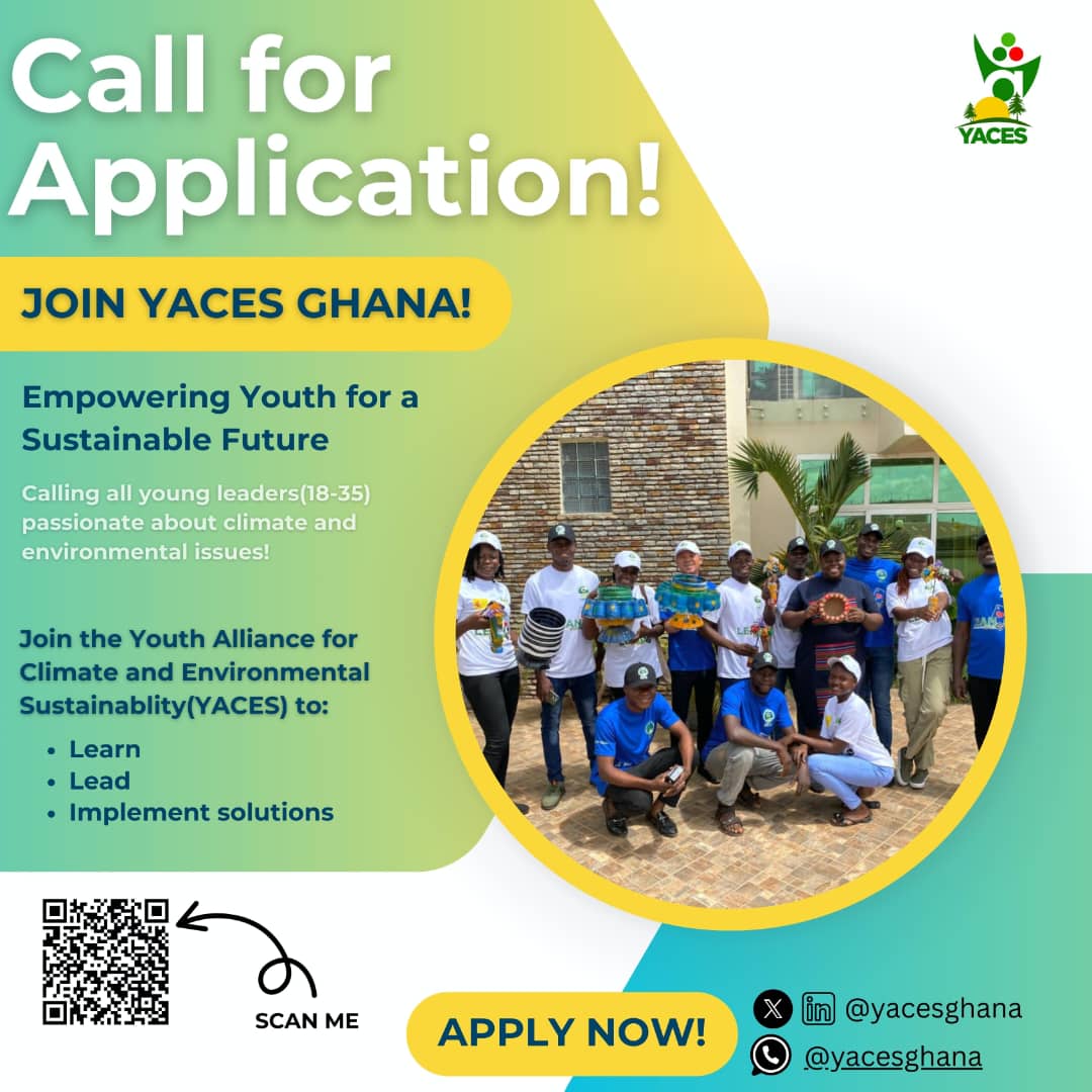 As an emerging vibrant youth platform, we are calling on all students, environmental advocates , environmental scientists and every youth passionate about the environment to apply for the membership of Youth Alliance for Climate and Environmental Sustainability.

Scan the QR Code