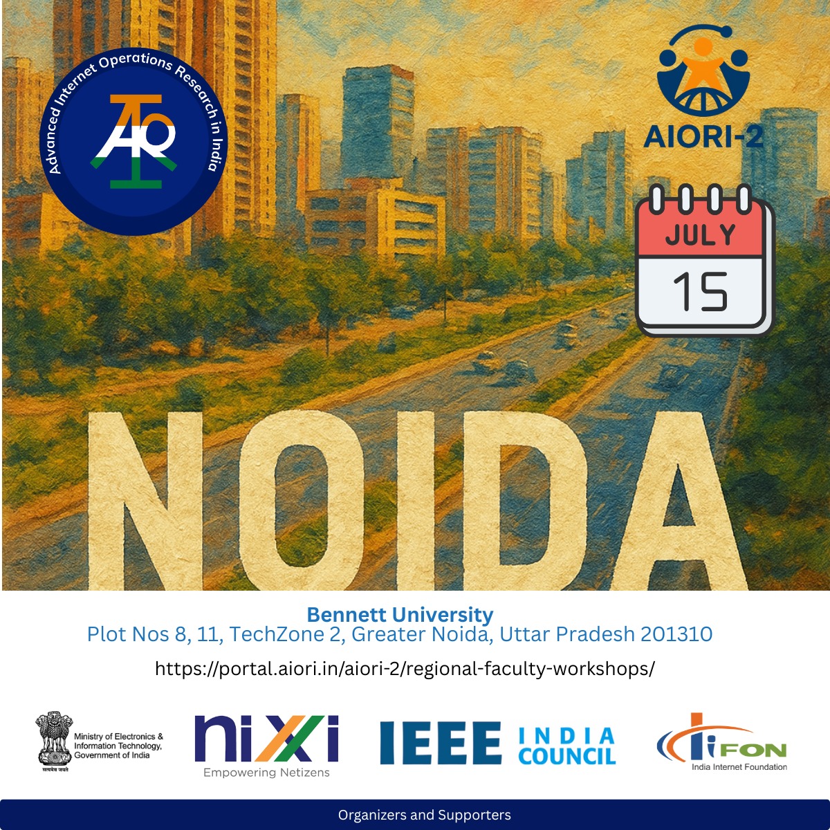 _iifon's tweet image. The #AIORI2 Faculty Workshop Series reaches Noida for its 2nd workshop, bringing together engineering faculty to explore #InternetEngineering, Measurement &amp;amp; Standards.
Supported by @GoI_MeitY &amp;amp; @inregistry 
Organized by @iifon_in &amp;amp; @IEEEIndia