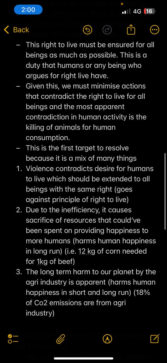rudimentary thoughts on veganism/vegetarianism. will come back to this after some more Peter Singer content consumed. happy day of epiphany