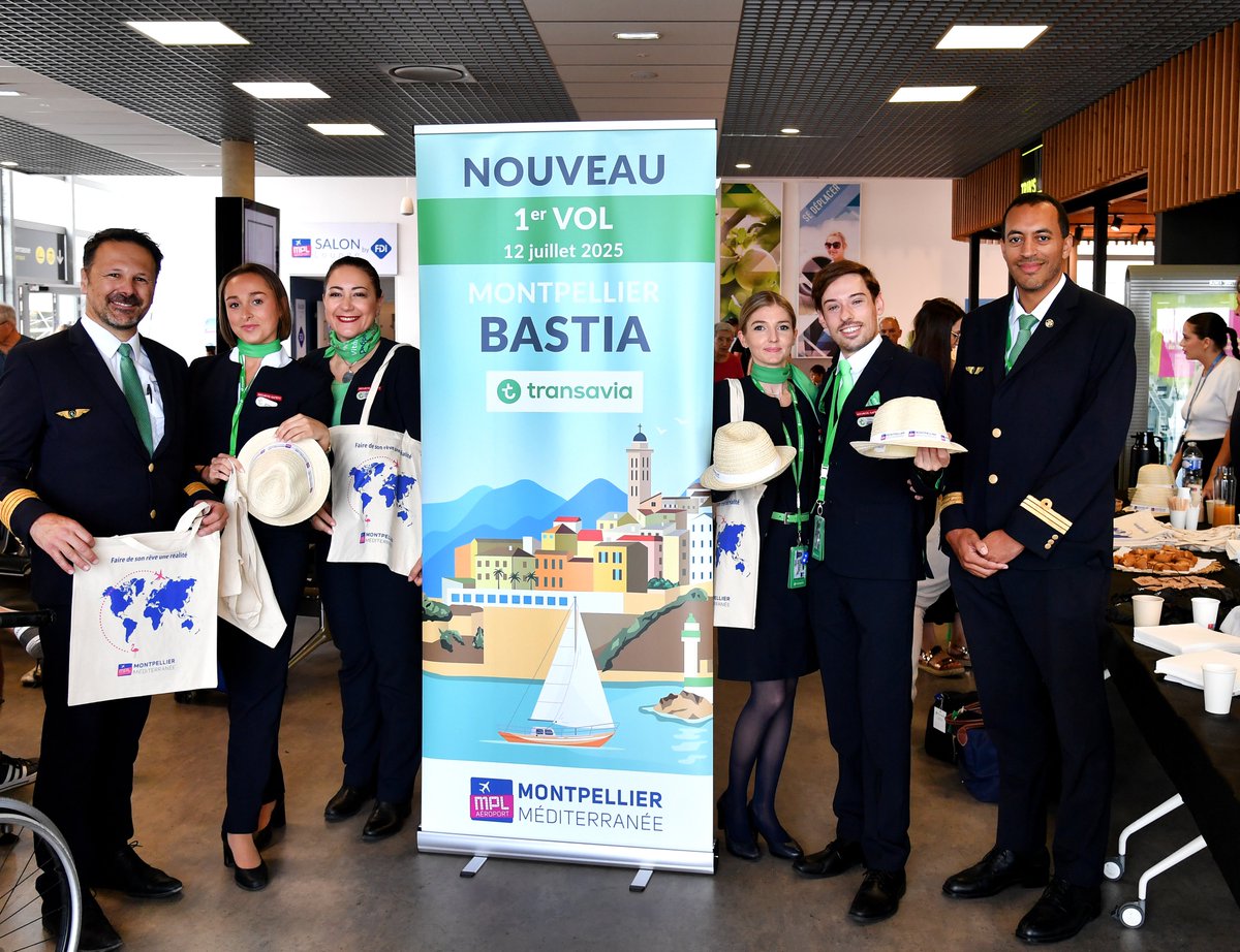 La ligne Montpellier-Bastia avec #transavia est ouverte ! 😀☀️

✈️1 vol chaque samedi du 12/07 au 06/09/25

#montpellier #voyage #mplaeroport