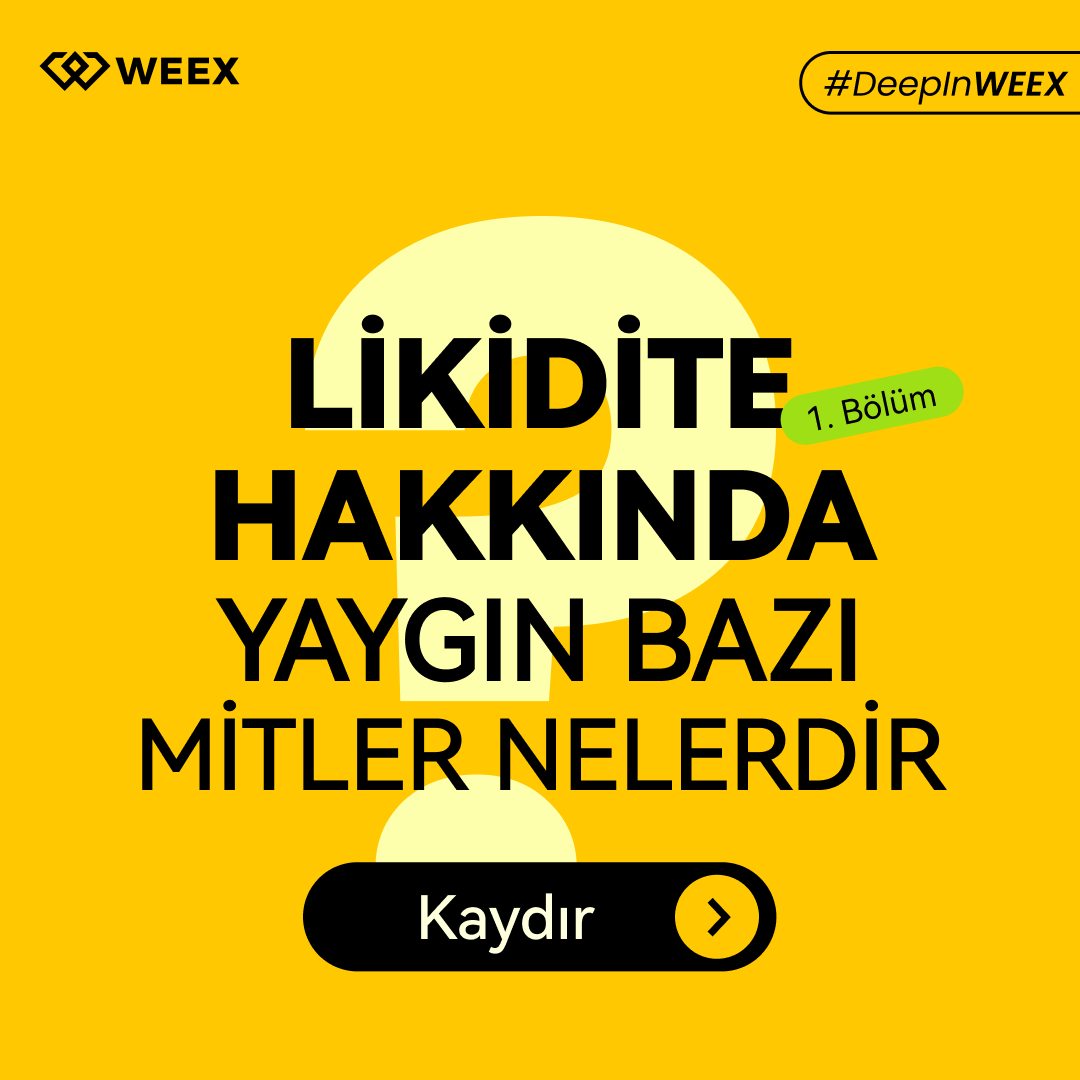 WEEX_Turkiye's tweet photo. 📉 Likidite Hakkında Doğru Bilinen Yanlışlar
Yüksek hacim her zaman yüksek likidite demek değildir.
Gerçek derinlik, istikrar ve güvenle işlem yapın.
📊 #DeepInWEEX serimizin 1. bölümü şimdi yayında!
👉 Görselleri kaydır, detayları keşfet!
✍️ Hemen kaydol: https://t.co/RFroeDLqGp
#WEEX #Kripto #Likidite #SpotTrading