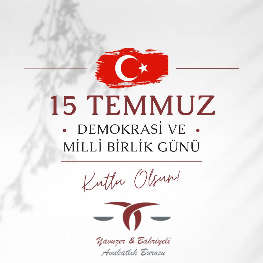 ybavukat's tweet photo. 15 Temmuz Demokrasi ve Milli Birlik Günü kutlu olsun. https://t.co/53Gwwecemc