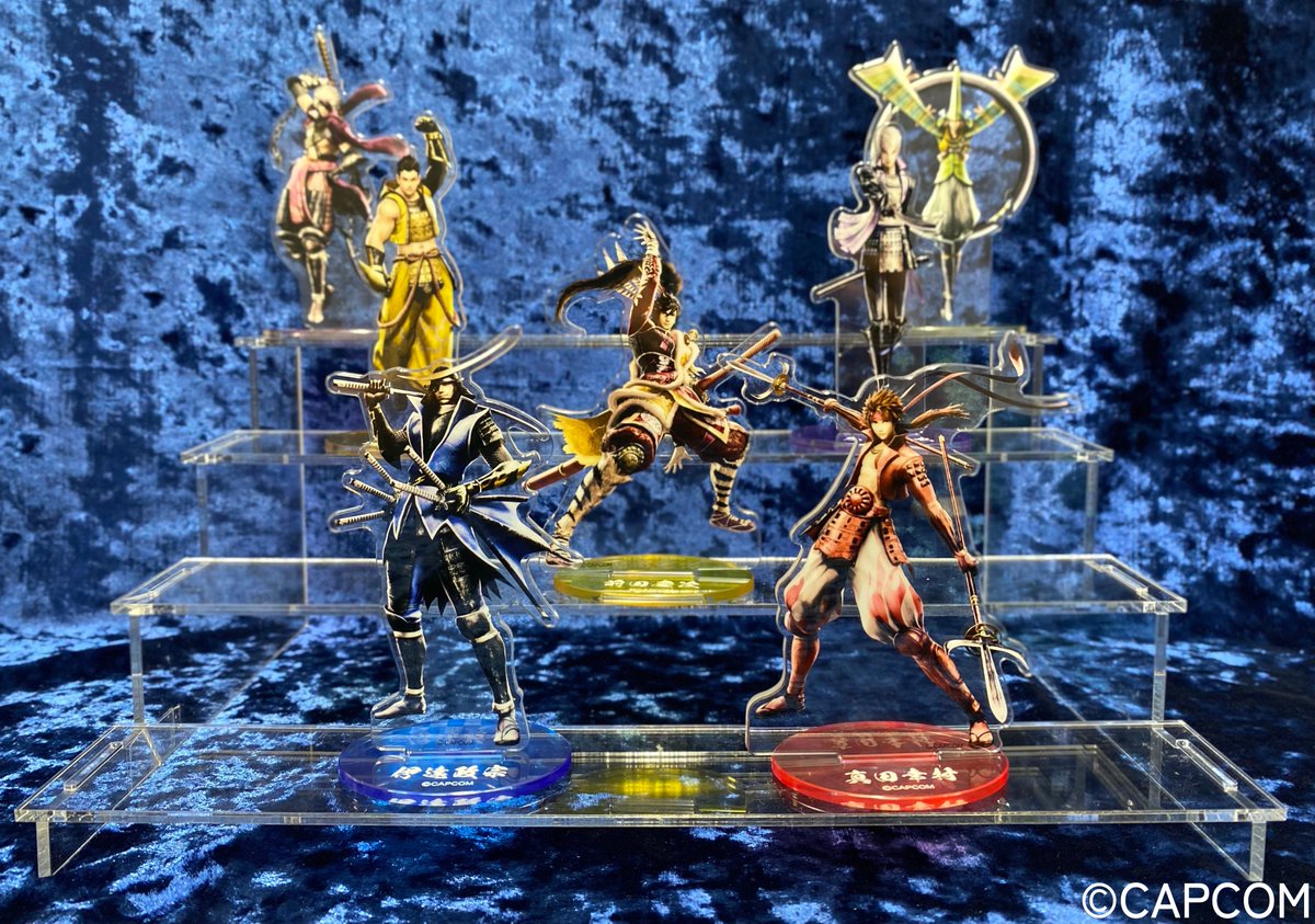 Capcom_capkuji's tweet image. 【サンプル紹介】
『#戦国BASARA』くじ
企画担当スンスンです🗿
「B賞:ポーチ付きアクリルスタンド」のサンプルをご紹介‼
アクリルスタンド単体で使用しても
とってもスタイリッシュでかっこいいです💙
くじの購入はこちら☟
capcom-capkujionline.com/lp/sengokubasa…
#カプくじ #推して参る