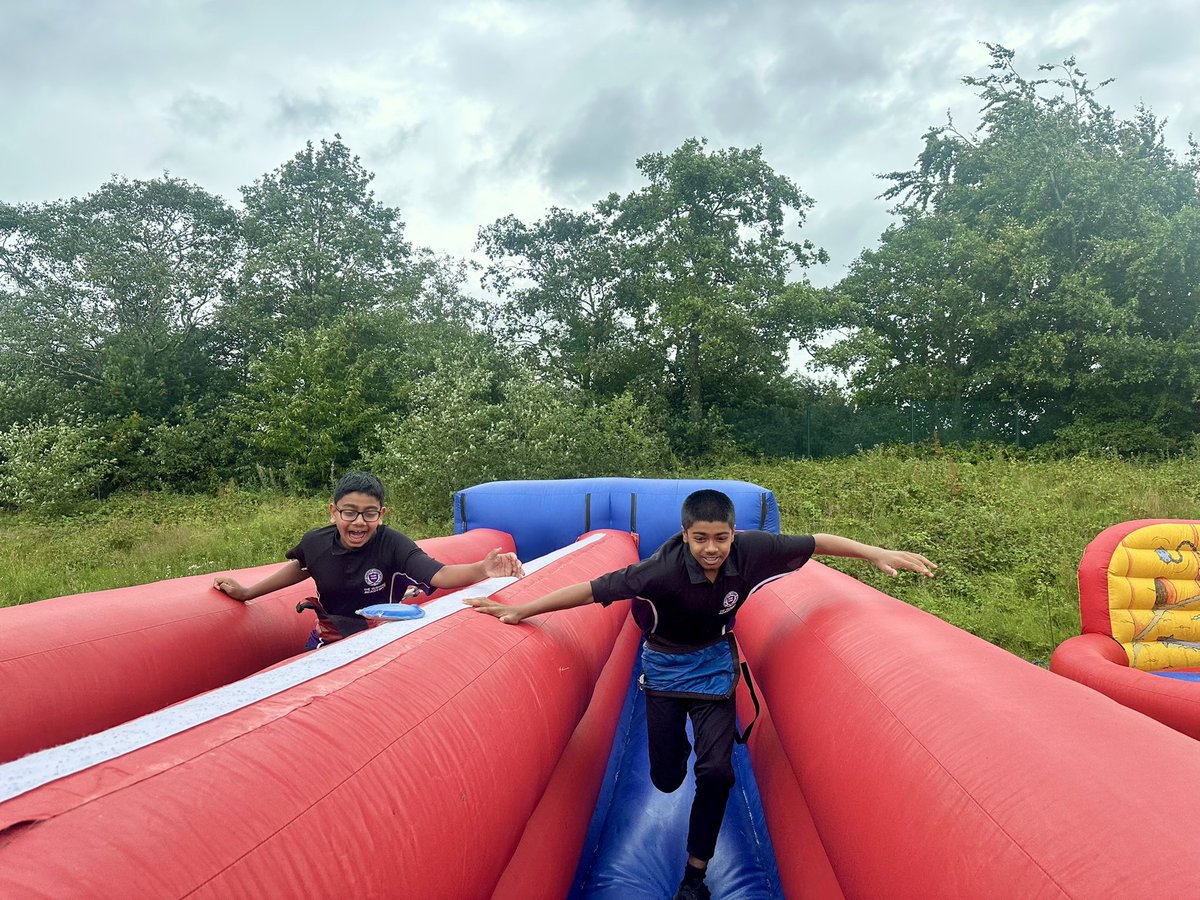 SPORTS DAY 2025 is underway!! First up we have Y7 taking part in Assault courses, Total Wipeout, Football Dartboard, Gladiator dual, the punching machine, aswell as tug of war!!🥊🏋️⚽️🏀🏏🏸⛳️ (1 of 3) <a href="/OldhamAcademy/">E-ACT The Oldham Academy North</a>