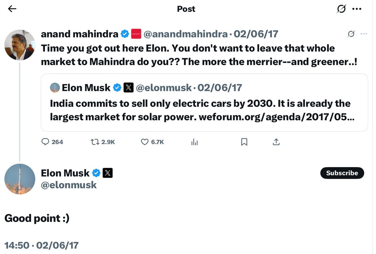 227trinka314's tweet image. conservatives take~
Mahindra sells for !ndians overseas
And, so does #Tesla for #BOTUS and #NRI
*Bhakts!
#perspective! what else?