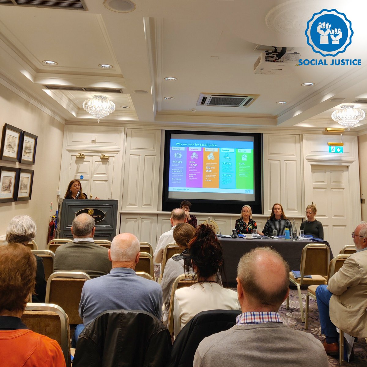SVP_Ireland's tweet image. Louise Bayliss (@Louiseinflight), The Head of Social Justice and Policy outlining the context of the Pre Budget Submission Report 2025.

#SocialJustice #SvpIreland #PrebudgetSubmission