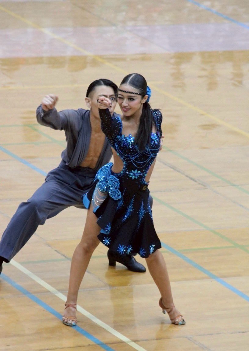 社交ダンス レッスンウェア 黒白花柄 社交ダンス レッスンウェア 黒白花柄 社交ダンス用レッスン