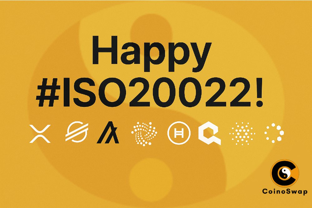 CoinoSwap's tweet image. 🎉 Happy #ISO20022 !!!
Swap the future-ready tokens on CoinoSwap in seconds: XRP, Stellar (XLM), XDC Network, Algorand, IOTA, Hedera (HBAR), Quant & Cardano.
No login, no KYC options —just pick, paste address, swap.
👉 CoinoSwap.com #Crypto #XRP #XLM #XDC #ALGO #IOTA…