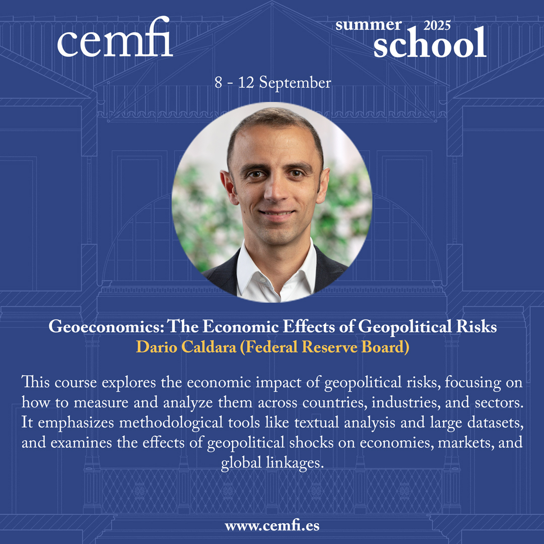 CEMFInews's tweet image. 🚨 Last call! 🚨
There are still available slots in the following course of the CEMFI Summer School 2025. Take the chance and apply now... bring your knowledge to the frontier in one week!
cemfi.es/programs/css/c…