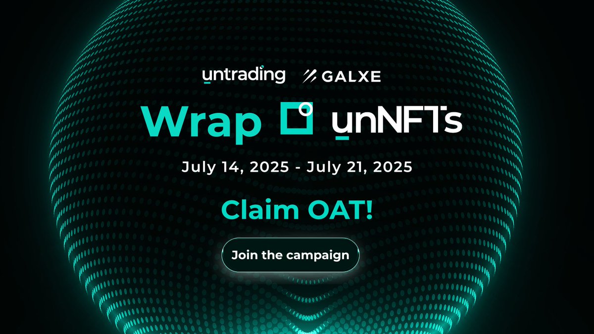 🎯 Galxe Task: wrap unNFT and claim OAT

1️⃣ Mint your NFT: complete the simple steps and mint your unNFT.
2️⃣ Wrap your NFT: head over to the OAT task and wrap your NFT.
3️⃣ Claim your OAT: get rewarded with your Legacy User OAT for completing the journey.

Each OAT is an on-chain