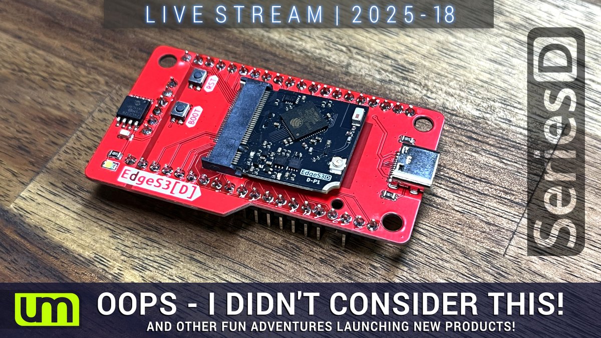 unexpectedmaker's tweet image. Join me on my next #LiveStream as I explain to you all how silly I can be sometimes, and try to design a solution...
youtube.com/live/iriP0Y6h4…
#maker #youtube #testjigs #3dprinting