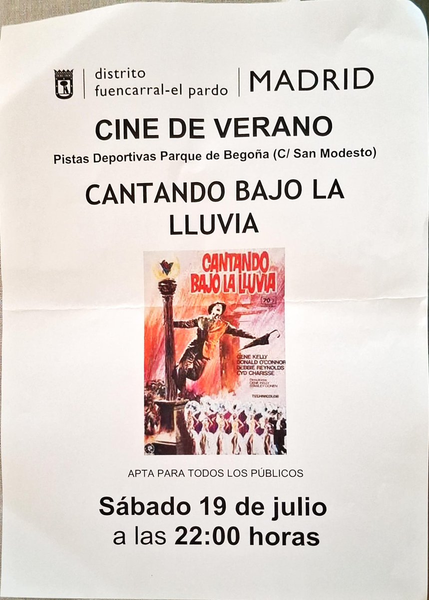 Buenos días. No os apetece ver estás preciosas películas? Son gratis y hacen barrio. Solo te tienes que traer las palomitas