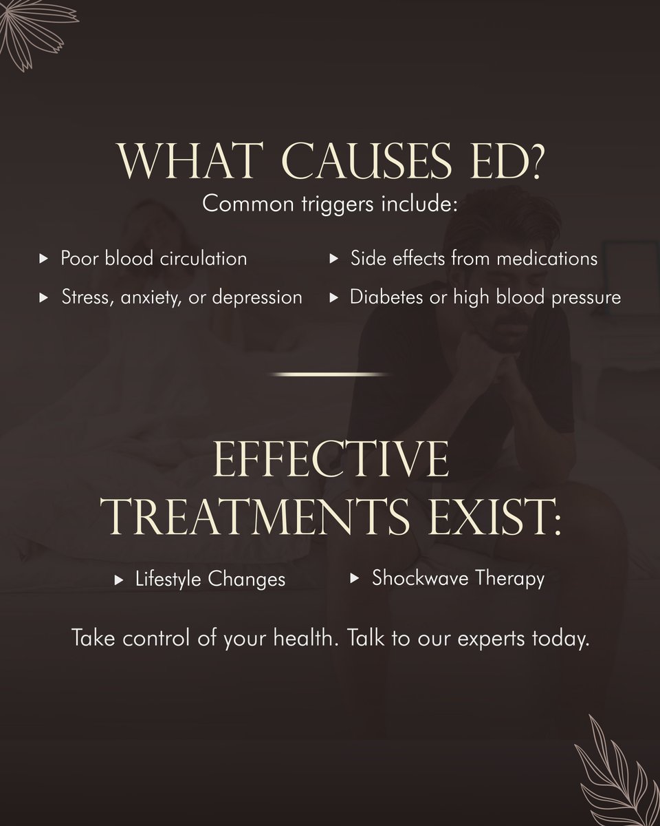 Flamingoclinics's tweet image. 72% of men face Erectile Dysfunction by age 60 — but there’s help.
At Flamingo Clinics, we offer proven, non-invasive treatments 
.
.
#FlamingoClinics #EDTreatment #ErectileDysfunctionHelp #MensHealthMatters #SexualWellness #ShockwaveTherapy #EDRecovery #FlamingoGynaecology