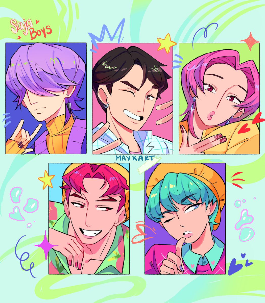 Saja Boys fanart 🩷 
#KPOPDEMOMHUNTERS #sajaboys #sodapop