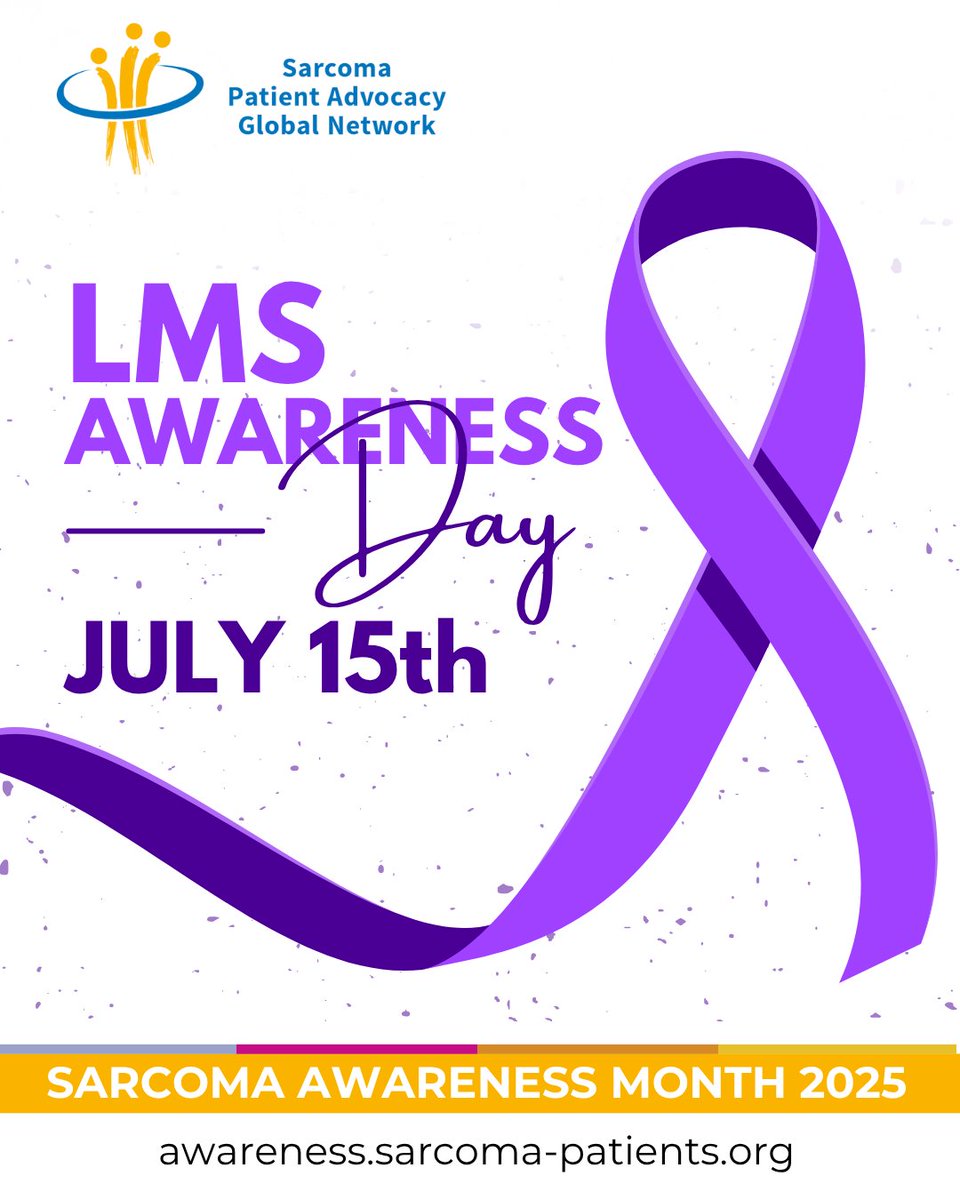 sarcomapatients's tweet photo. LMS begins in smooth-muscle tissue, often in the uterus, abdomen, or limbs. Common symptoms include vague pain/fullness, a lump, heavy menstrual flow or other bleeding. #KnowYourNormal: If something feels off, ask for imaging + a referral to a sarcoma specialist.
#LMSAwarenessDay https://t.co/Jptap9NhFY
