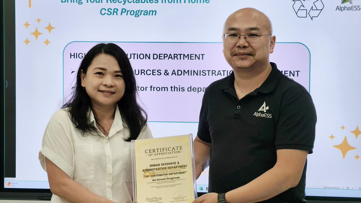 AlphaESS tweet media