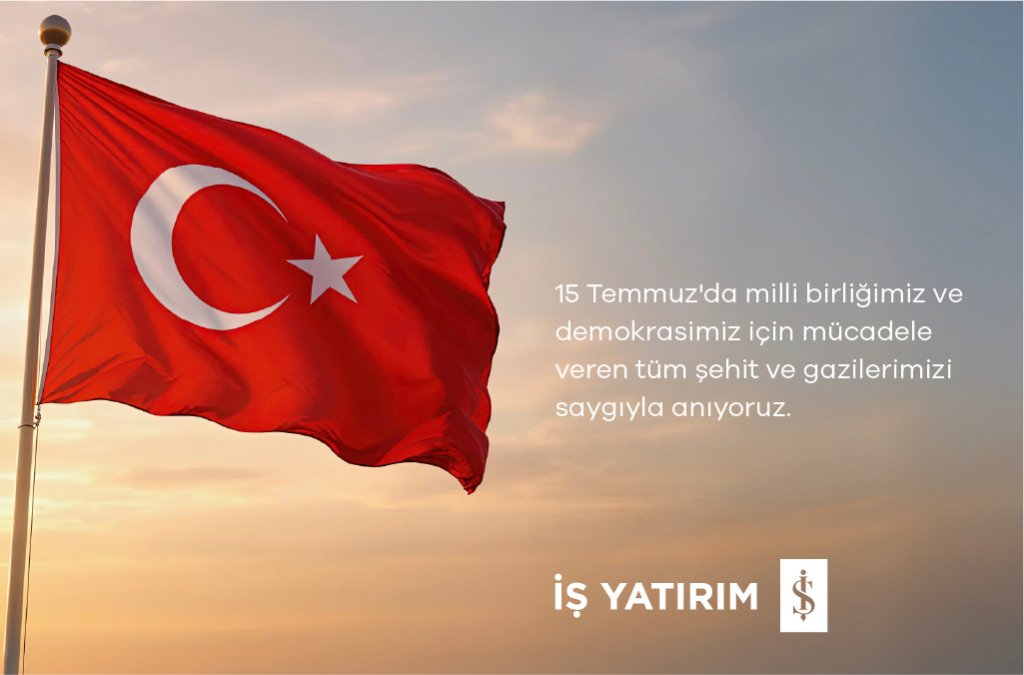 15 Temmuz'da milli birliğimiz ve demokrasimiz için mücadele veren tüm şehit ve gazilerimizi saygıyla anıyoruz.