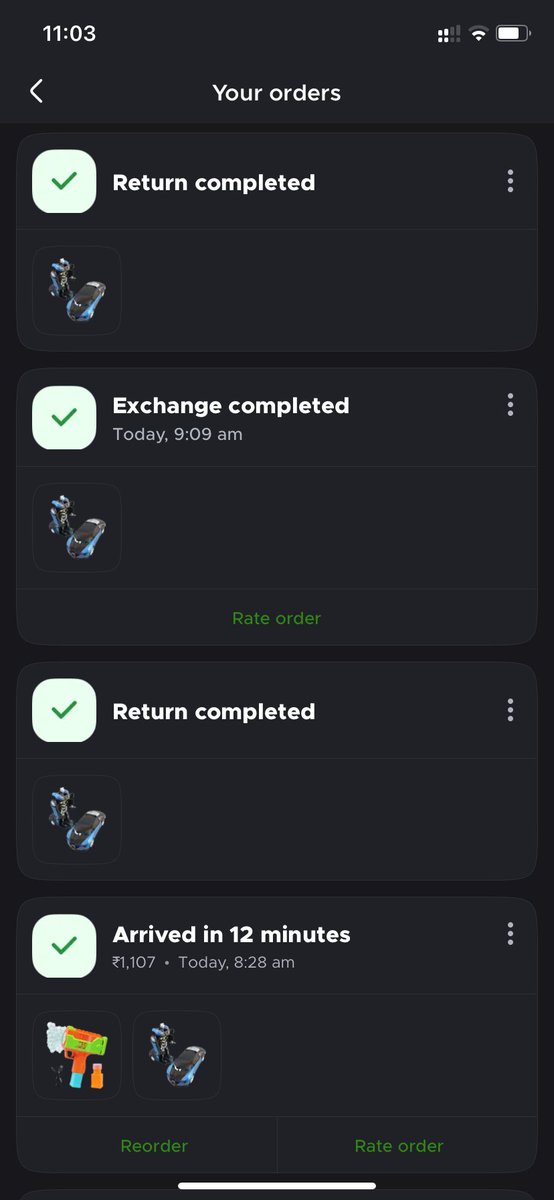 Mohit1_cool's tweet photo. @letsblinkit @deepigoyal @albinder  this is totally harassment.. I have placed an order in morning after 4th replacement team is unable to deliver correct order. And top of bit customer service agent is so rude listen last call rcvd.. she doesn’t know anything..ORD76650068677 https://t.co/fEsvfFxRM3