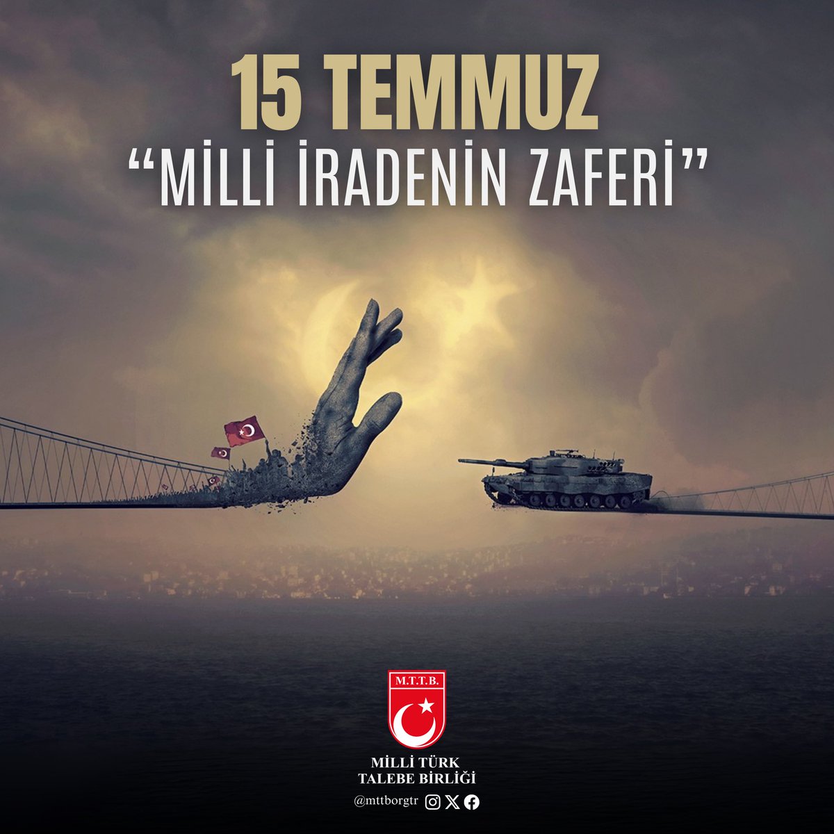 15 Temmuz gecesi, millî iradesine sahip çıkarak hain darbe girişimini bertaraf eden milletimiz; şehitlerimizin canı, gazilerimizin fedakârlığıyla destansı bir direniş ortaya koymuştur.

Aziz şehitlerimizi rahmetle, kahraman gazilerimizi minnetle anıyoruz.