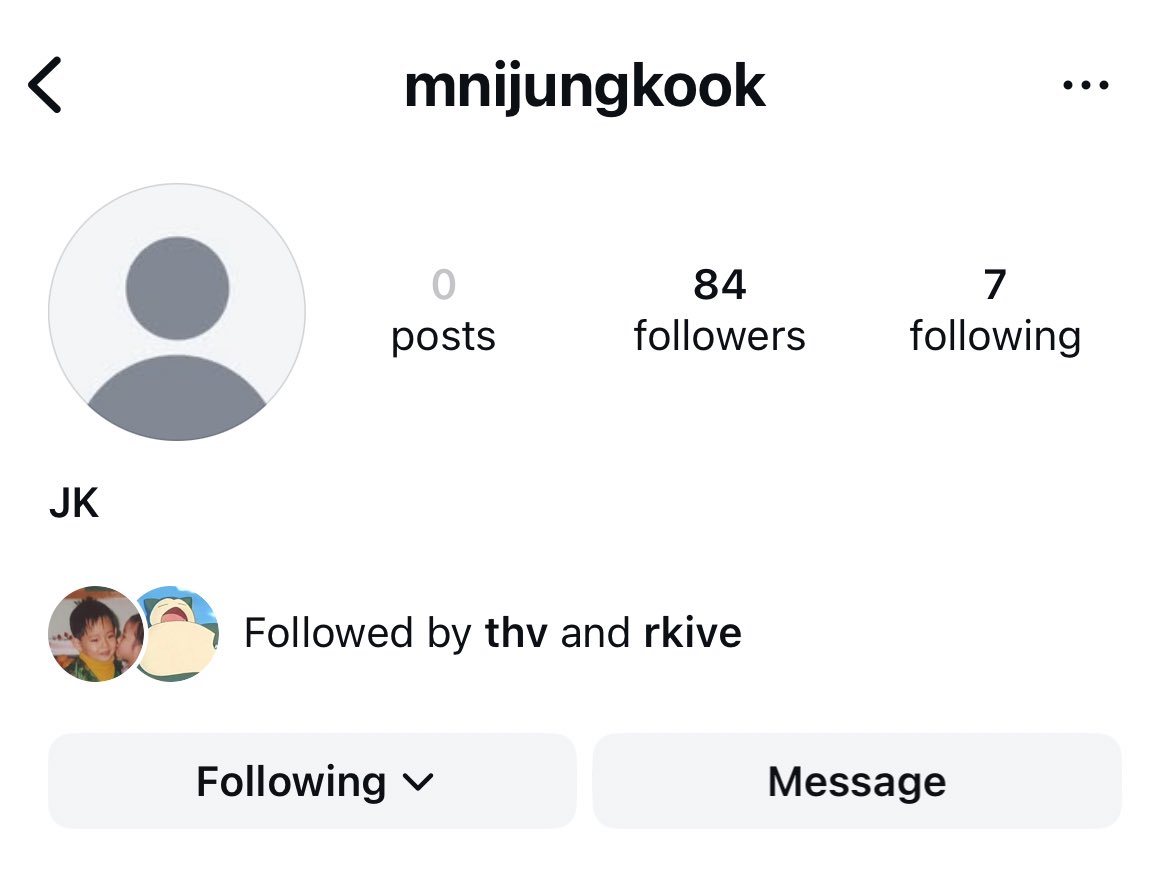 NEW JUNGKOOK INSTAGRAM ACCOUNT