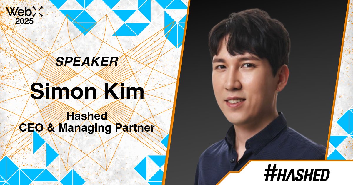 WebX_Asia's tweet image. Meet @simonkim_nft, CEO and Managing Partner at Hashed, at #WebX2025 on August 25–26, 2025.
Simon Kim is the CEO and Managing Partner at Hashed, a prominent blockchain investment firm. As South Korea's leading blockchain thought leader and evangelist, he has spearheaded…