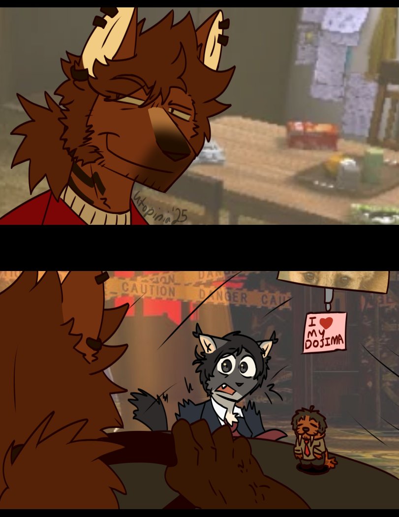 04digitalman's tweet image. skitters back in. i need to unpriv soon...
but for now, lewie (and tiny walrusjima) for @rednoodleboy !!!