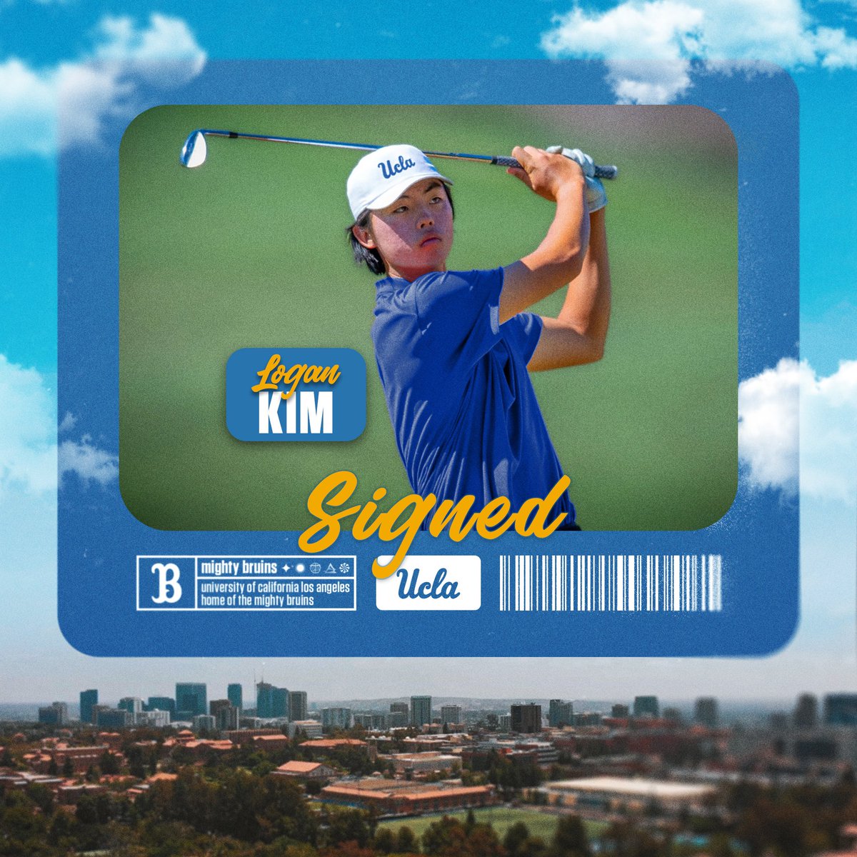 𝐖𝐞𝐥𝐜𝐨𝐦𝐞 𝐭𝐨 𝐖𝐞𝐬𝐭𝐰𝐨𝐨𝐝, 𝐋𝐨𝐠𝐚𝐧!
 
The UCLA men’s golf program has added incoming sophomore Logan Kim, who spent his freshman season (2024-25) at Stanford.
 
𝐃𝐄𝐓𝐀𝐈𝐋𝐒: ucla.in/4lWY74E