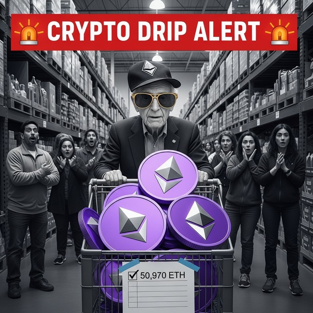 ChainFox_'s tweet photo. 🚨 CRYPTO DRIP ALERT 🚨
Everyone: “Wen Lambo?”
BlackRock: Buys 50,970 ETH like it’s snacks at Costco. 🛒😎
👀 Real alpha?
Big money moves before headlines.
Study wallets. Track ETFs. Don’t chase pumps—chase data. 📊📈
#CryptoDrip #Ethereum #BlackRock #CryptoTips #DYOR https://t.co/10mwyIvepb
