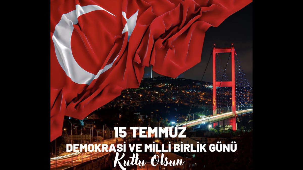 Aziz milletimizin iradesine, bağımsızlığına ve demokrasisine büyük bir cesaretle sahip çıktığı 15 Temmuz’un 9. yıl dönümünde; şehit düşen kahramanlarımızı rahmet, gazilerimizi minnetle anıyoruz.
