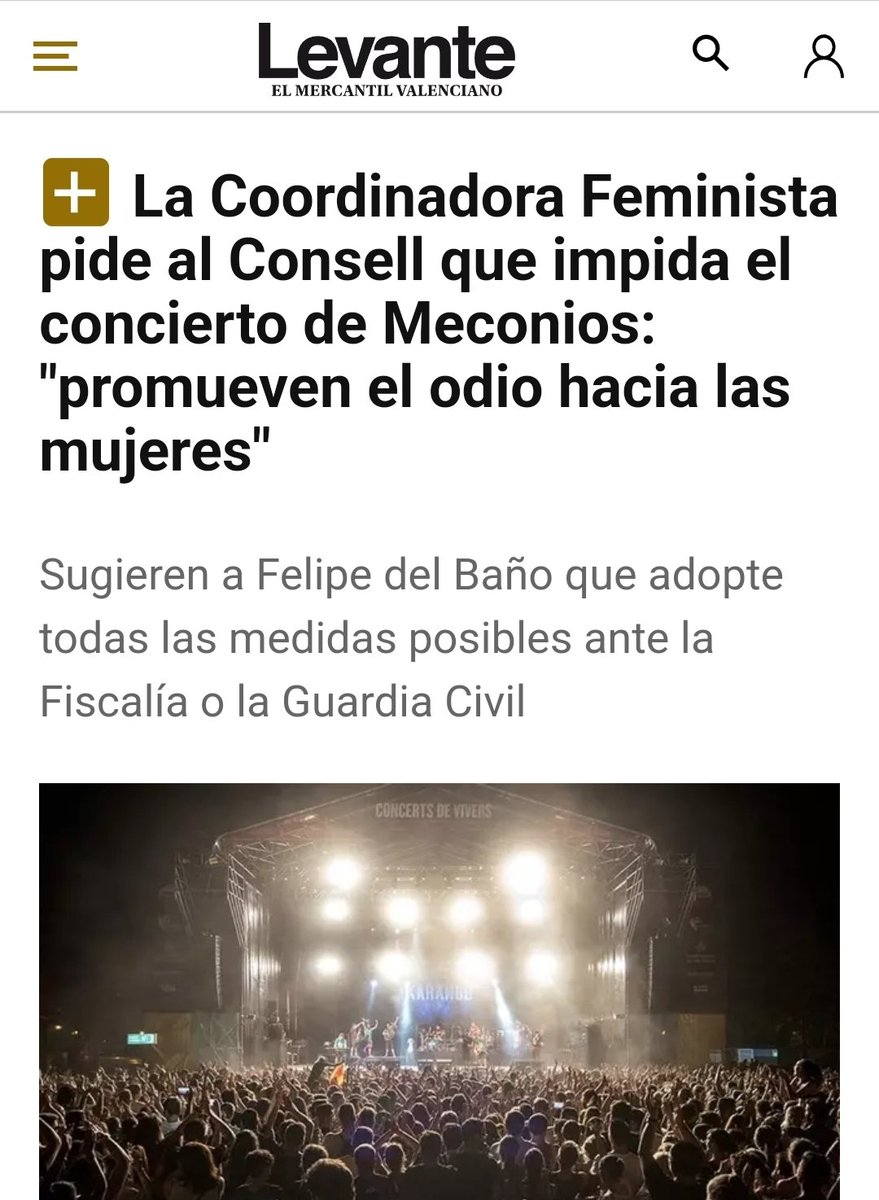 En nombre de la libertad de expresión <a href="/mjosecatala/">María José Catalá</a> no debería pagar con dinero público a grupos que con sus letras denigran a las mujeres: "Soy hombre y traigo el sueldo a casa. No pego ni chapa, a cuerpo rey, todo lo hace mi esclava".  levante-emv.com/valencia/2025/…